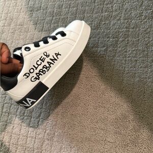 Dolce & Gabbana Kids Black and White Sneakers